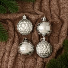 Set of balls plastic D-3.5 cm, 4 pcs 