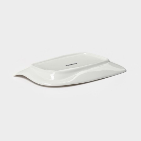 Porcelain dish Magistro "Libretto", 14 × 9.5 cm, white color-3