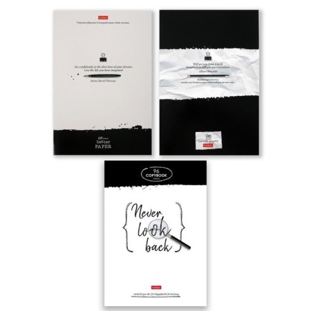 Notebook A4, 96 sheets, in a cage, "Electering", cover of coated cardboard, offset block, mix