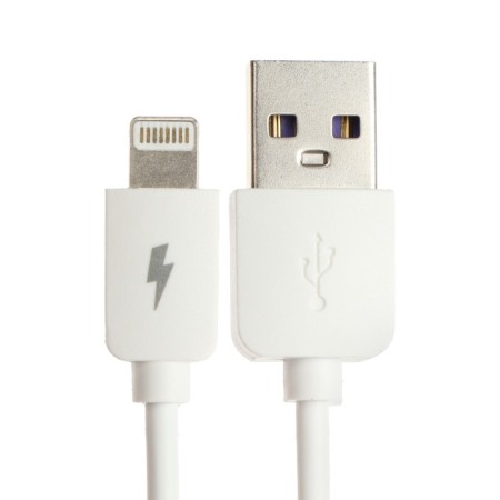 EXPLOYD EX-K-1386, Lightning-USB, 2.4 A, 0.25 m, silicone braid, white-2