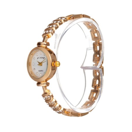 Women's gift set "Eyenn" 2 in 1: wrist quartz clock, bracelet, d-2.5 cm-3