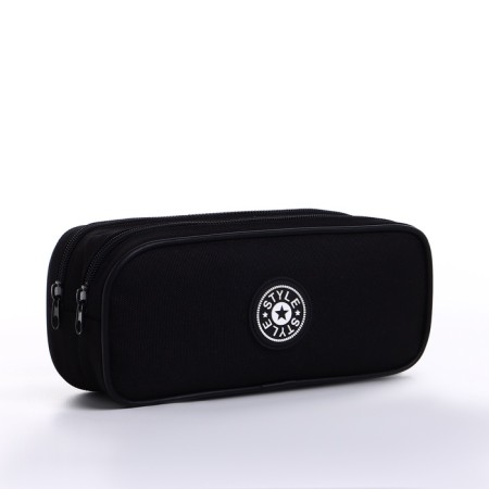 Cosmetic bag 2x Style, 21*6*9.5, 2 Potod on lightning, black