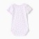 Body baby with short sleeve, white color/hearts, height 62