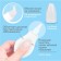 Children's nasal aspirator, with a cap, white color