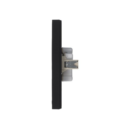 Double SE AtlasDesign, 16 A, 250 V, built -in, without salary, IP20, carbon, Atn001020-4