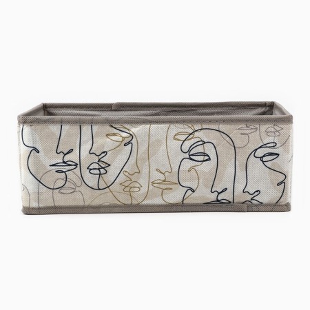 Organizer for storage, coffee for linen 8 cells "Faces", 28 x 16 x 10 cm-2