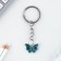A keychain for children, metal "butterfly", 7.2 x 1.4 cm