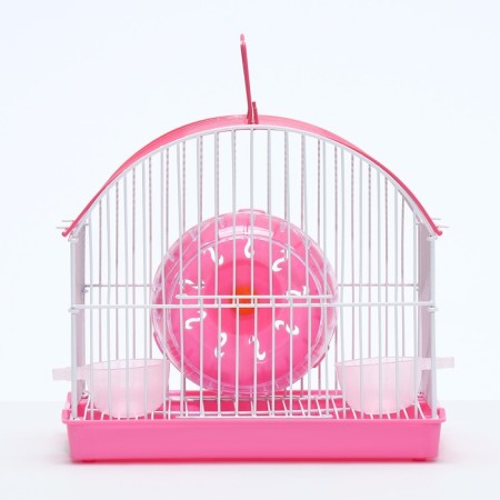 A cell for rodents equipped RT-2C, 23 x 16.5 x 20 cm, pink-1
