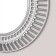 Wall mirror, in the openwork case, 51x51 cm, silver
