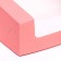 Confectionery packaging with a window, pink, 18 x 18 x 7 cm