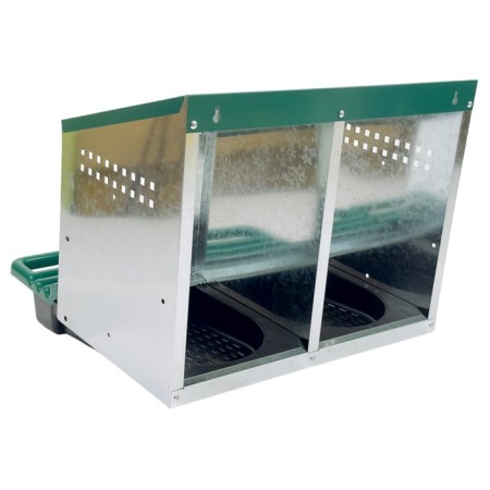 Nest for chickens Hobbyfarm 2 sections with an ovumer-4