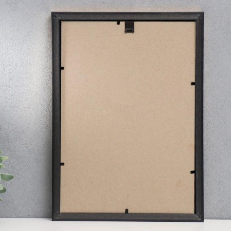 Photo frame plastic 21x30 cm, gold (plastic screen)-2