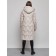 Coat insulated winter female, size 44, beige color