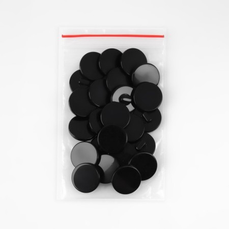 A button on the leg, d = 20 mm, the color is black-3
