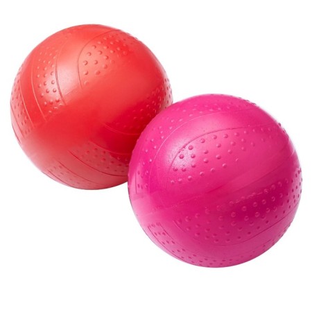 The ball is textured, diameter 7.5 cm, color mix-4