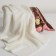 Flap for needlework, knitted -based fur, 50 × 50 cm, white color