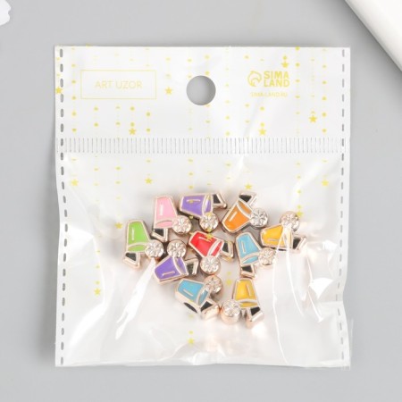 Busina for creativity plastic "Lemonada" MIX 0.8x1.2x1.5 cm-3