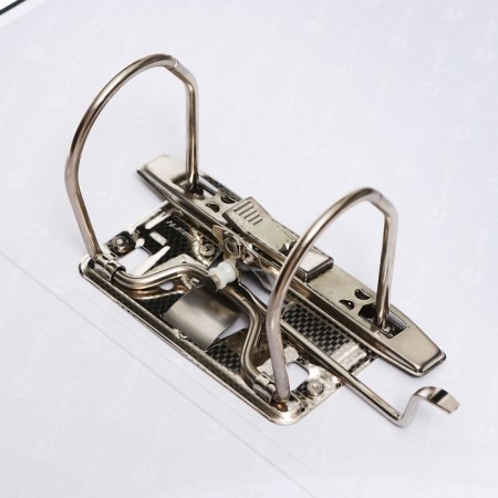 A4, 75 mm registrar, calligrata, PVC, embossing "Len", metal edging, pocket for a spine, black, black, mix-14