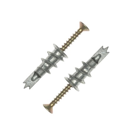 Dowel "bison" Driva, for drywall, with a drill, with a self -tapping screw, metal, 3 pcs