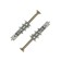 Dowel "bison" Driva, for drywall, with a drill, with a self -tapping screw, metal, 3 pcs