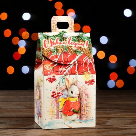 Gift box "Rabbits" 9.1 x 7 x 15.7 cm-1