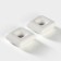 Porcelain set for spices on the Bellatenero bamboo stand, 3 objects: Solonka 60 ml, pistor 60 ml, stand, white color