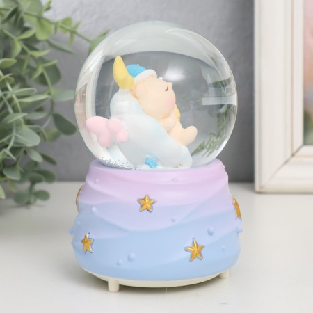 Souvenir Polystone Water Ballion Music, light "Beasts on the clouds" MIX 12.5x8.2x8.2 cm-2