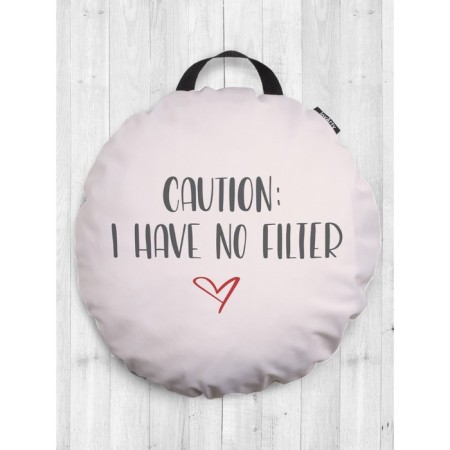 Pillow Sidushka "without filters", decorative, D = 52 cm