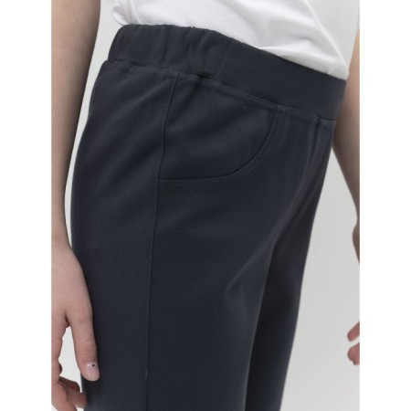 Pants for girls, height 140 cm, dark gray color-2