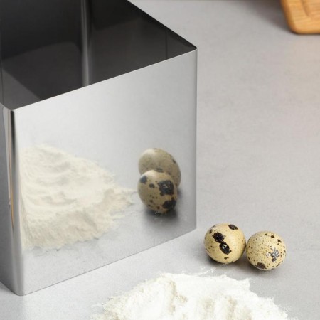 Baking and calculation form "Square", H-14 cm, 16 x 16 cm-2