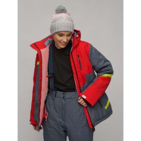 Ski suit female, size 60, red color-9
