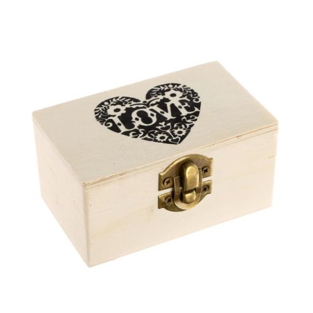 Casket Wood for Love painting 6x10x4.7 cm-7