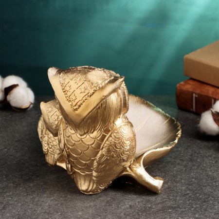 Key of "owl" bronze, 15x24x12cm-3