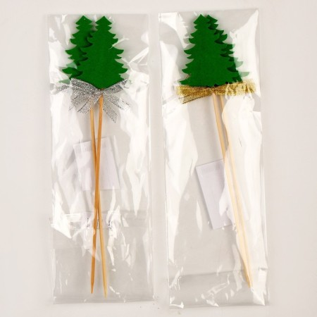 Topper "Christmas tree", in the set 2 pcs., Mix colors-7