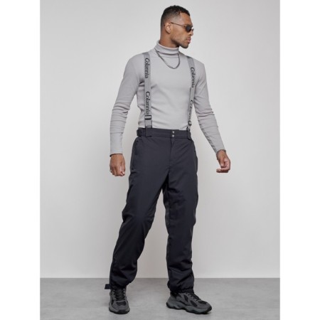 Semi-combineson ski insulated male winter, size 56, dark blue color-2
