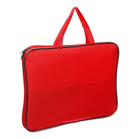 Folder with handles Textile A4, 360 x 270 x 20 mm, inner pocket Calligrata, "Office" 1Sh421, Red-2