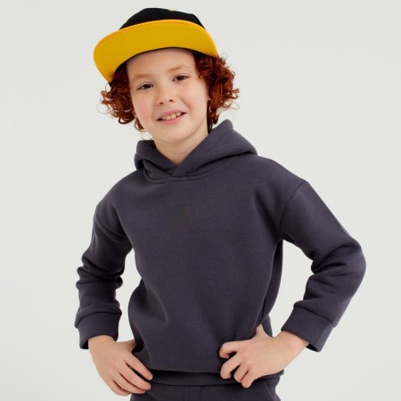 Basebolka with a direct visor for the boy Minaku, size 56, black/yellow color-1