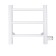 Water towel "Sanprise" Aurora P5, 300x600 mm, side connector., White matte