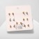 Earrings set 7 pairs "Week" bees, color