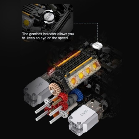 Radio -controlled designer "Sports", 3187 parts-8