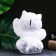 Piggy bank "Cat Snowball" White, 14x14x19cm