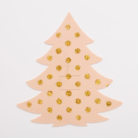 Envelope for tablespoons "Christmas tree with gold" 23x35 cm, 100% p/e, felt-1