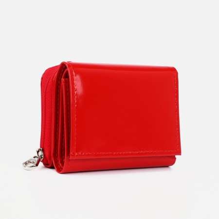 Women's wallet with lightning, red color