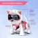 Robot Cat "Jesse" IQ Bot, interactive: sensory, light, sound, musical, dancing, on the battery, in Russian, pink