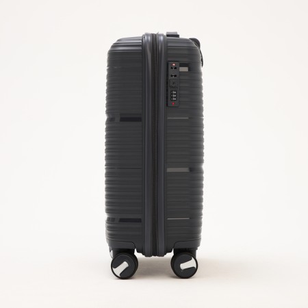 Small suitcase 20 ", lightning department, code castle, 4 wheels, dark gray color-2