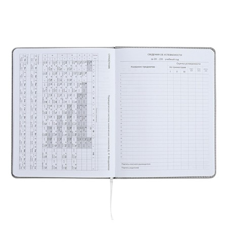 The universal diary for grade 1-11 did not take the sausage, solid cover, artificial leather, with foam rubber, liesse, 80 g/m2-10