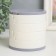 Plastic decoration box, mirror "round. Four levels" white 10x10x10 cm