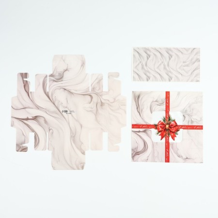 Box for sweets "Best Gift", 10.5 x 10.5 x 3.5 cm, New Year-4