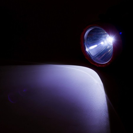 Flight battery flashlight, 3 watts, 1200 mAh, LED, 10.5 x 18.5 cm-2