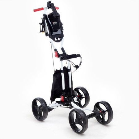 Tail for transporting bags for golf PGM, folding, aluminum, white-2